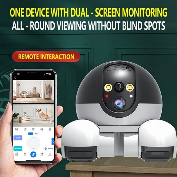 Brand A Ultra HD Pet Monitor Robot Camera Automatic Pet Feeder Mobile Remote Video Intercom Tracking Feeding Machine for Cat Dog Hamster Pet Baby Nanny