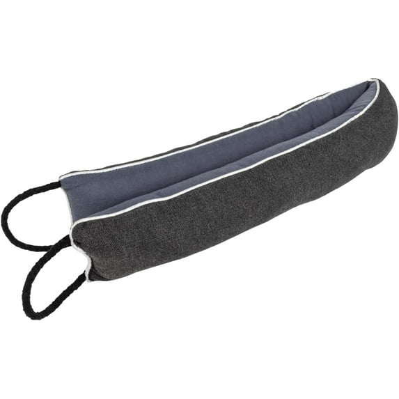 Duck Brand Weighted Door Draft Stopper, Block Drafts, Dust, Bugs, Light, & Reduce Noise, Ideal for Doors and Windows up to 36" Wide, Under Stop Covers Gaps 3", 1-Pack, Dark Gray