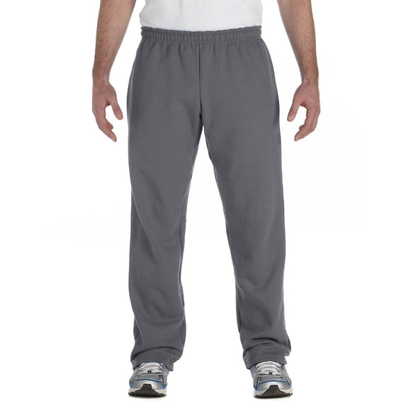 Branded Gildan Adult Heavy Blend 8 oz 50 50 Open Bottom Sweatpants CHARCOAL 2XL Instant Saving 5 more on min 2