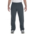 thumbnail image 1 of Branded Gildan Adult Heavy Blend 8 oz 50 50 Open Bottom Sweatpants DARK HEATHER 4XL Instant Saving 5 more on min 2, 1 of 2