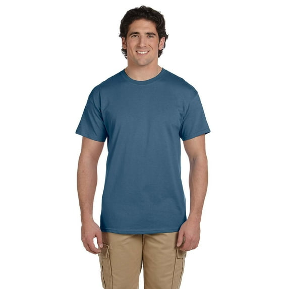 Branded Hanes 52 oz, 50/50 EcoSmart T-Shirt - DENIM BLUE - M (Instant Saving 5% & more)