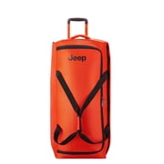 Branded JS009D 31 Large Checked Rolling Wheeled Duffel