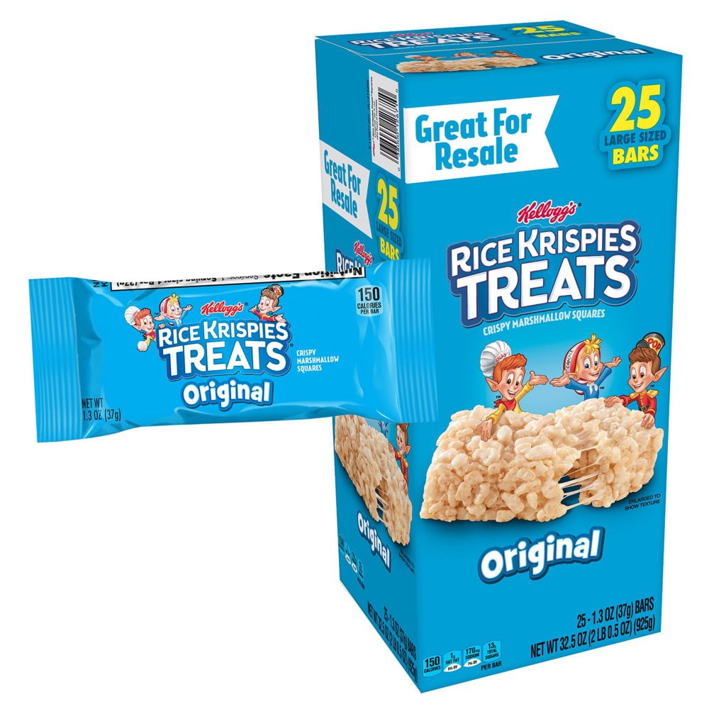 Branded Kellogg's Rice Krispies Treats (1.3 oz., 25 ct.) - Fat Free