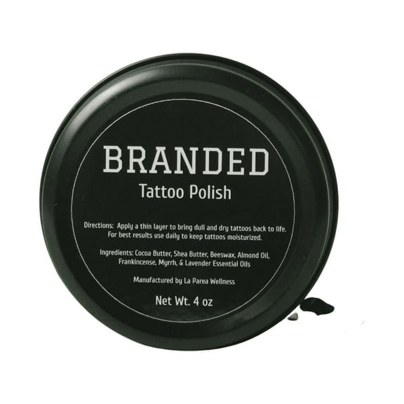 Branded Tattoo Aftercare and Enhancer Organic Balm. Single Piece for Adults