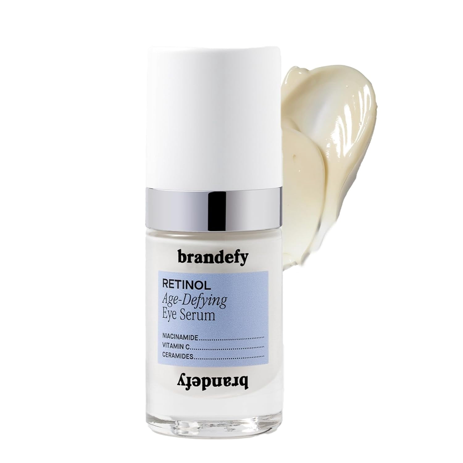 Brandefy Retinol Niacinamide Anti-Aging Eye Serum for Dark Circles and Wrinkles 0.5 oz