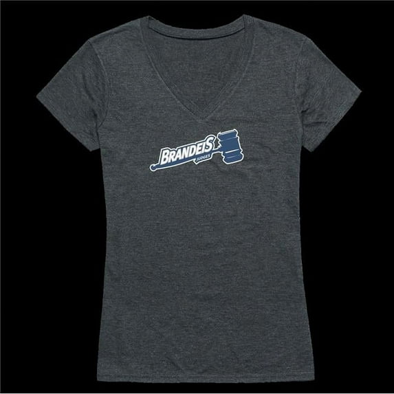 Brandeis University Judges Women Cinder T-Shirt, Heather Charcoal - 2XL