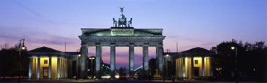 Brandenburg Gate Berlin Germany Canvas Art - Panoramic Images (36 x 12)