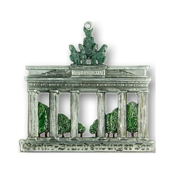 Brandenburg Gate Berlin Germany German Pewter Christmas Ornament Decoration New