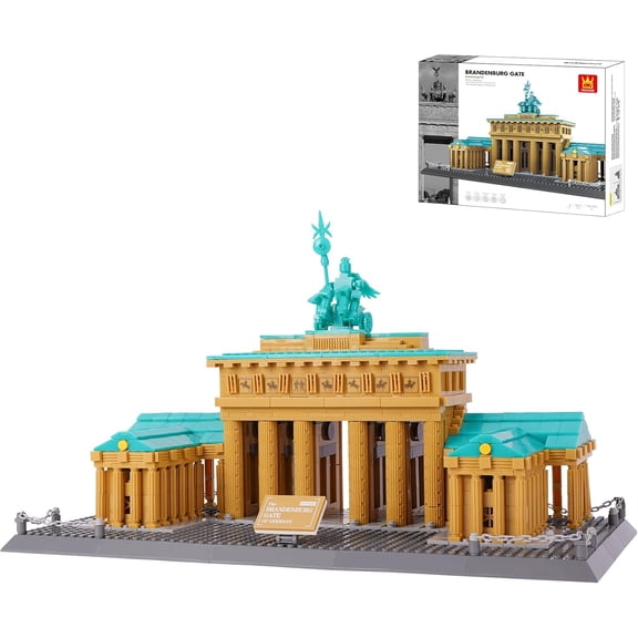 Brandenburg Gate Building Blocks Set, 1551PCS Creative Toy Building Sets World Famous Architecture Model Kits