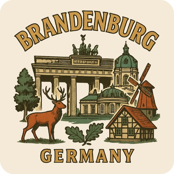Brandenburg Germany Keepsakes Souvenir Vinyl Sticker – Destination Travel Keepsake Collectible (3-Inches Wide)
