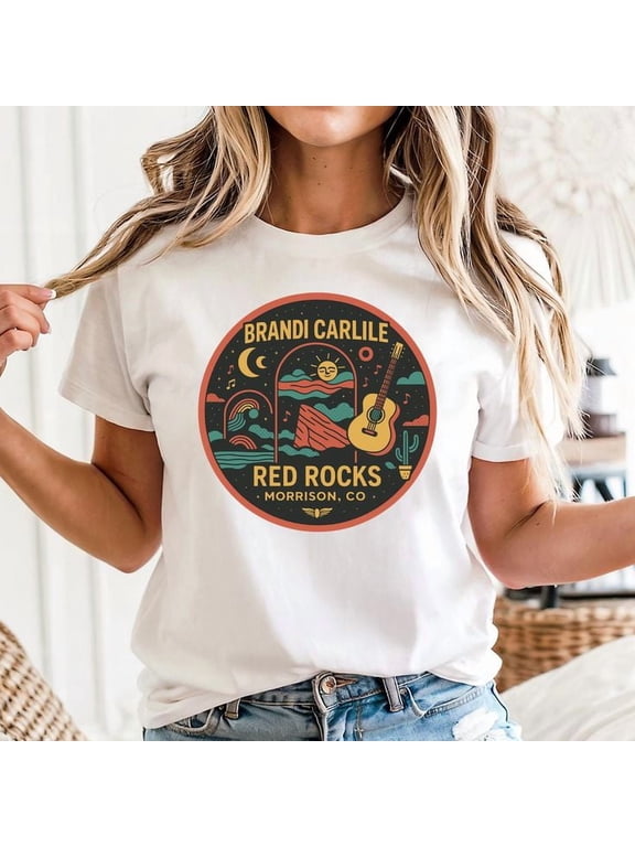 Brandi Carlile Red Rocks Concert Unisex Shirt, Sizes S-5XL - Gategoo