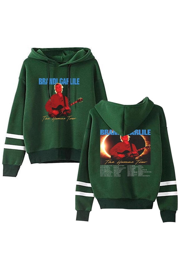 Brandi Carlile The Human Tour 2026 Pocketless Parallel Bars Sleeve Sweatshirt