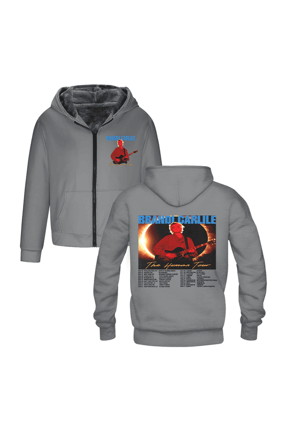 Brandi Carlile The Human Tour 2026 Zipper hooded cotton jacket Winter Clothing
