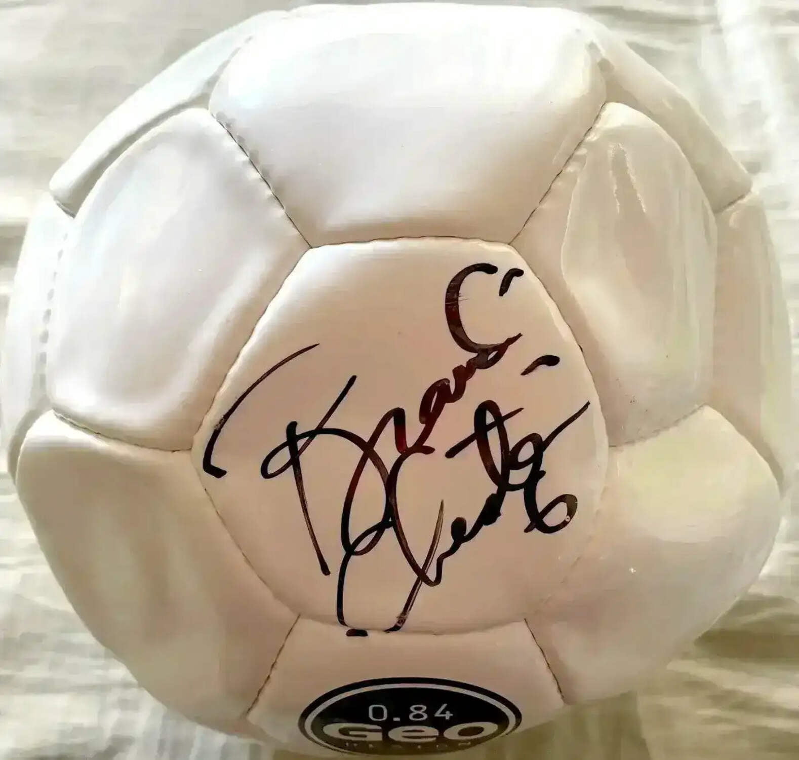 Brandi Chastain autographed Nike Geo Size 5 Soccer Ball JSA