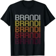 Brandi Retro Wordmark Pattern - Vintage Style T-shirt