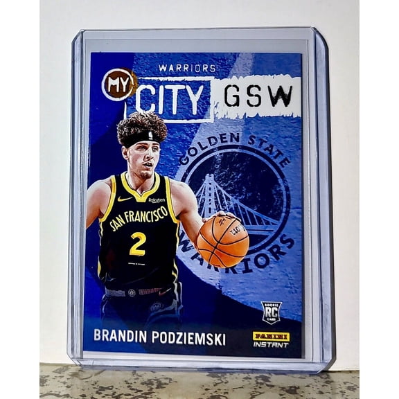 Brandin Podziemski 2023-24 Panini NBA #21 MyCity Card Warriors 1/543