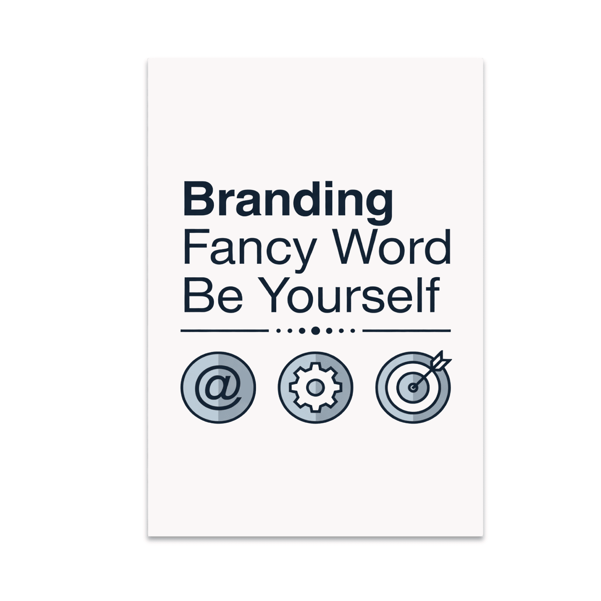 Fancy Youself Branding Fancy Word Be Yourself - Modern Decor Enthusiast - 13x19 ...
