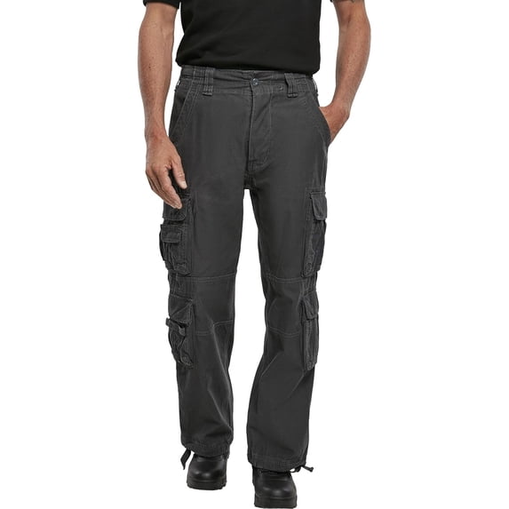 BRANDIT INDIVIDUAL WEAR Adult Male Pure Vintage Cargo Pants, Anthracite, Size: M (1003-12005-M)