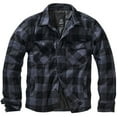 thumbnail image 1 of BRANDIT INDIVIDUAL WEAR Adult Male Flannel Lumber Black Gray Check Jacket, Size: 4XL (9478-12028-4XL), 1 of 7