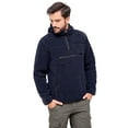 thumbnail image 1 of BRANDIT INDIVIDUAL WEAR Adult Male Hooded Fleece Quarter Zip Pullover, Color: Navy, Size: L, 1 of 7