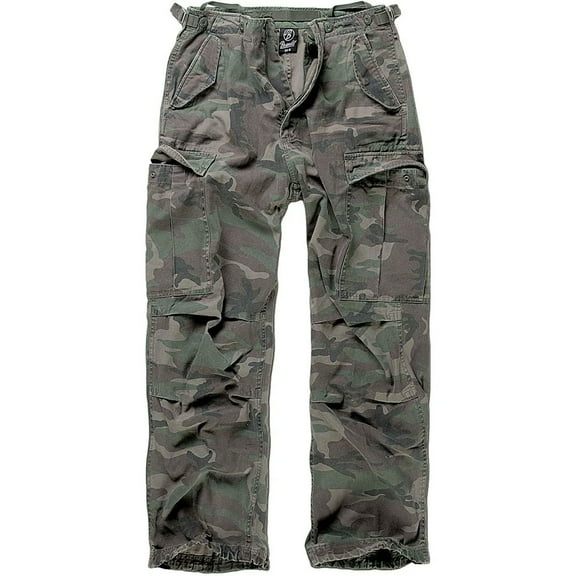 BRANDIT INDIVIDUAL WEAR Adult Male M65 Cargo Pants, Color: Woodland, Size: M (1001-15010-M)