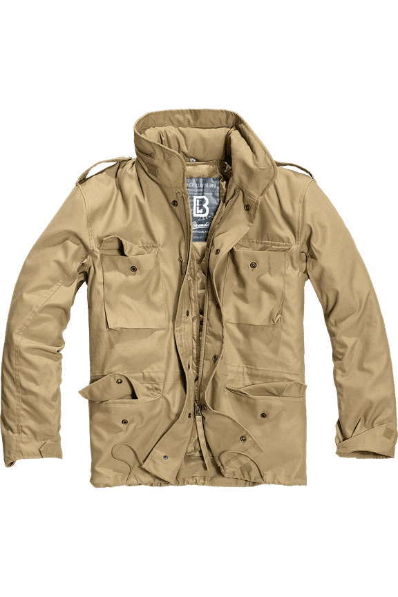 M65 Classic Field Jacket - Camel / Beige, Outdoors Military Quilted Lined Jacket (XXL)