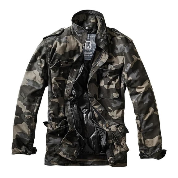 BRANDIT INDIVIDUAL WEAR Adult Male M65 Classic Field Jacket, Color: Dark Camo, Size: XXL