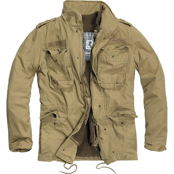Brandit M65 Premium Field Jacket - Camel / Beige, Outdoors Military Jacket (XL)