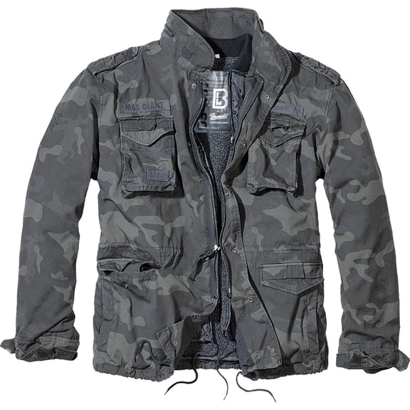 BRANDIT INDIVIDUAL WEAR Adult Male M65 Premium Field Jacket, Color: Dark Camo, Size: XXL