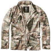 Brandit Military Style Field Jacket - Woodland Camo, Outdoor Vintage Jacket XXL