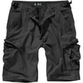 thumbnail image 1 of BRANDIT INDIVIDUAL WEAR Adult Male BDU Ripstop Cargo Shorts, Color: Black, Size: S, 1 of 3