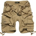 thumbnail image 1 of BRANDIT INDIVIDUAL WEAR Adult Male Relaxed Cargo Shorts, Color: Beige, Size: L (2001-20003-L), 1 of 6