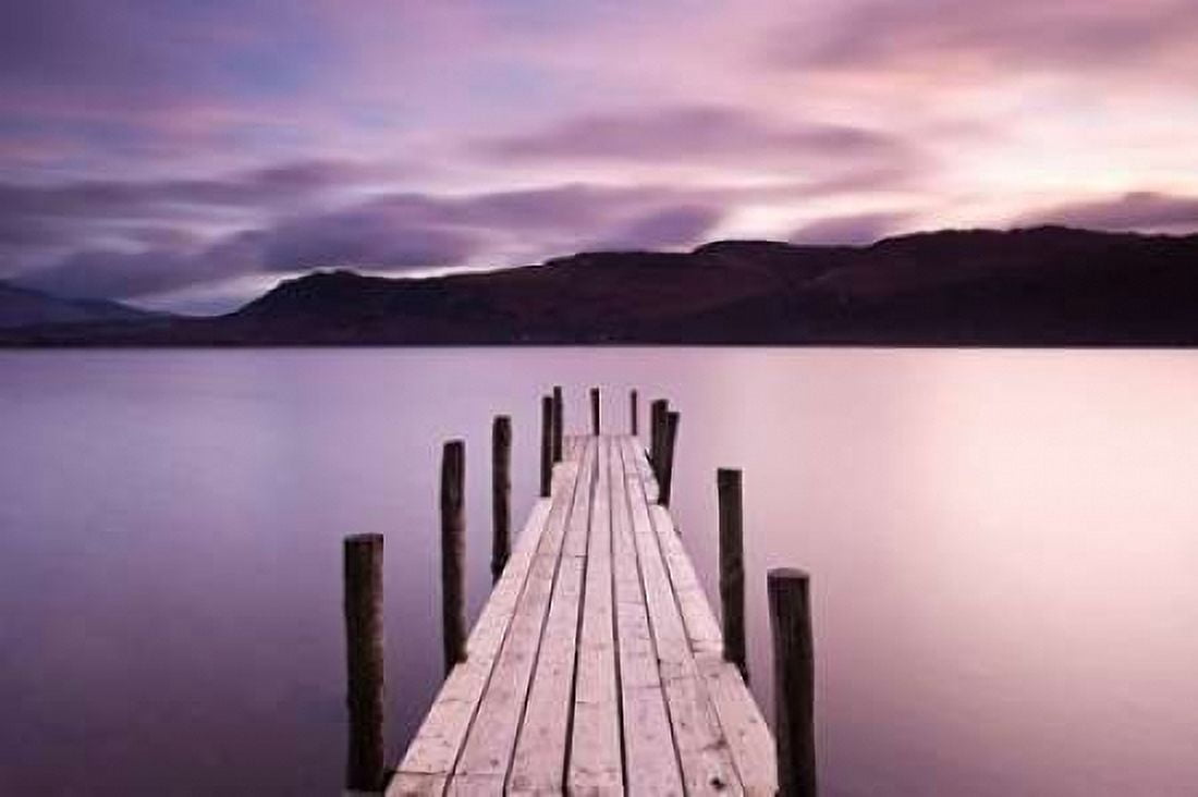 Brandlehow Bay Jetty-Derwenter Canvas Art - Danita Delimont (24 x 36)