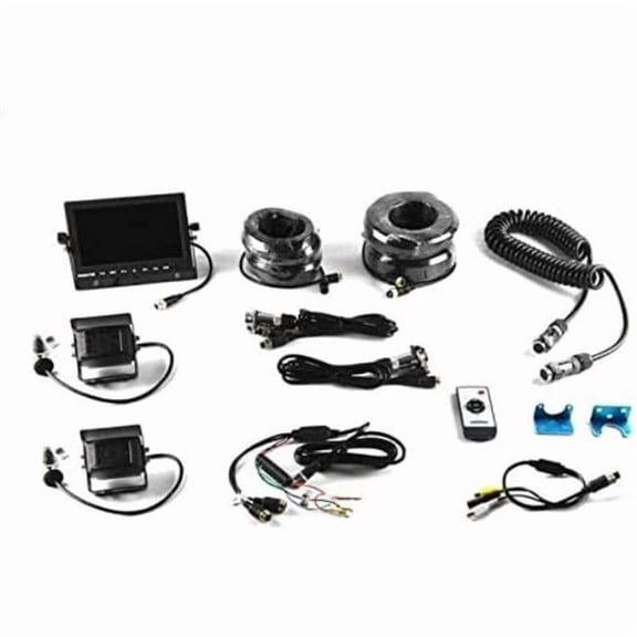 Brandmotion 9002-7803V2 Universal Trailer Rear Vision Dual System with 7 in. Monitor