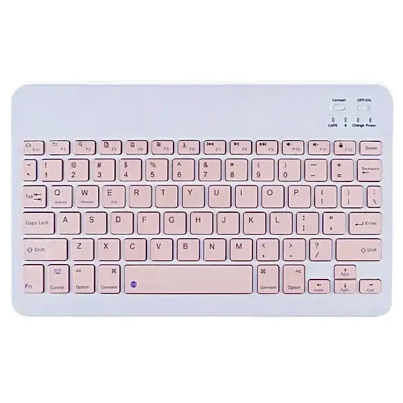 Brandnew! Wireless Bluetooth Pink Keys Ultra Slim Sleek Rechargeable Keyboard