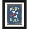 thumbnail image 1 of Brando, J.J. 19x24 Black Ornate Wood Framed with Double Matting Museum Art Print Titled - Punny Coastal IV, 1 of 4