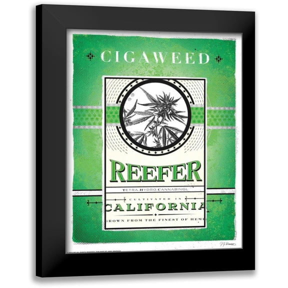 Brando, JJ 12x14 Black Modern Framed Museum Art Print Titled - Reefer