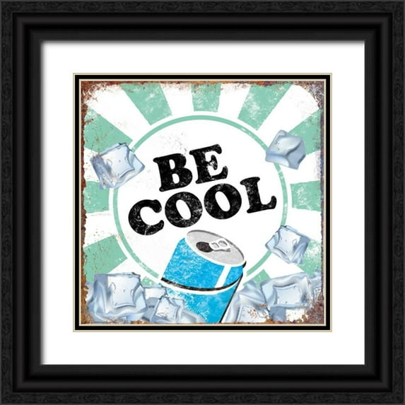 Brando, JJ 15x15 Black Ornate Wood Framed with Double Matting Museum Art Print Titled - Be Cool