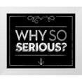 thumbnail image 1 of Brando, JJ 18x15 White Modern Wood Framed Museum Art Print Titled - Why So Serious, 1 of 4