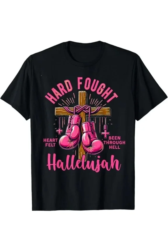 Brandon Hard Fought Hallelujah Praise Christian Faith T-Shirt Unisex up to size 5XL