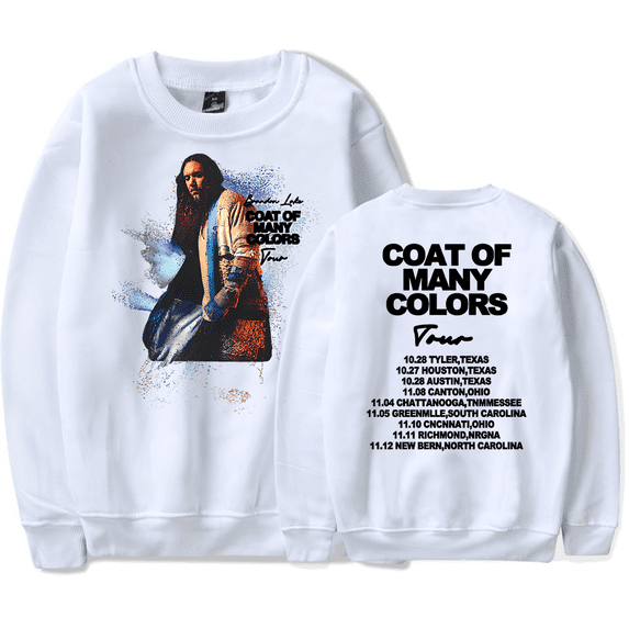 Brandon Lake Coat of Many Colors Tour Crewneck Sweatshirt Merch Casual Sweatshirt Unisex Clothing