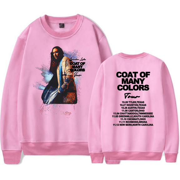 Brandon Lake Coat of Many Colors Tour Crewneck Sweatshirt Merch Casual Sweatshirt Unisex Clothing