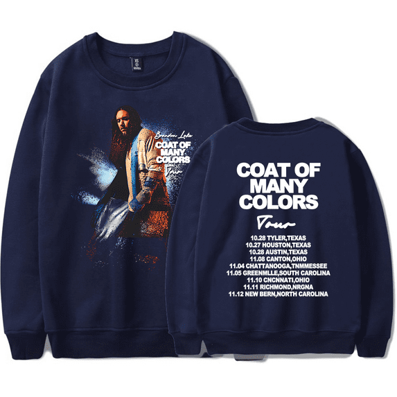Brandon Lake Coat of Many Colors Tour Crewneck Sweatshirt Merch Casual Sweatshirt Unisex Clothing