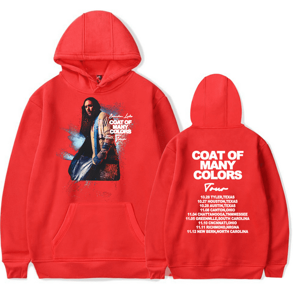 Brandon Lake Coat of Many Colors Tour Hoodie Unisex Hooded Sweatshirt Long Sleeve Tracksuit Pullover Coat