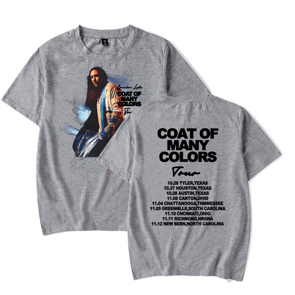 Brandon Lake Coat of Many Colors Tour T-Shirt Men/Women Streetwear T-Shirt Shirt Short Sleeve