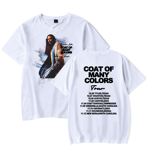 Brandon Lake Coat of Many Colors Tour T-Shirt Men/Women Streetwear T-Shirt Shirt Short Sleeve