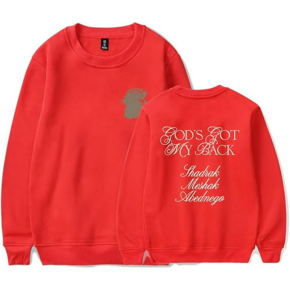 Brandon Lake God's Got My Back Hoodie, Long Sleeve Pullovers, for Fans Casual Comfort Sweatshirts