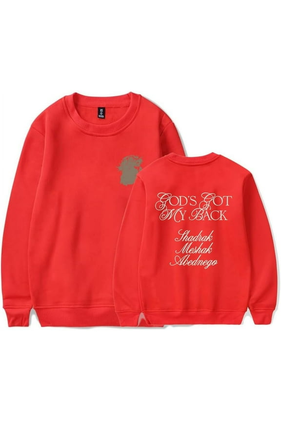 Brandon Lake God's Got My Back Hoodie, Long Sleeve Pullovers, for Fans Casual Comfort Sweatshirts