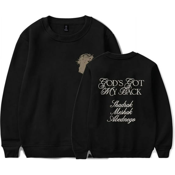 Brandon Lake God's Got My Back Hoodie, Long Sleeve Pullovers, for Fans Casual Comfort Sweatshirts