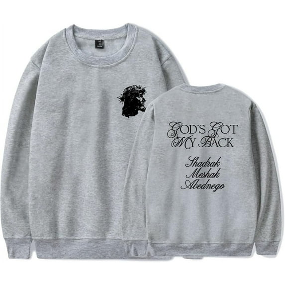 Brandon Lake God's Got My Back Hoodie, Long Sleeve Pullovers, for Fans Casual Comfort Sweatshirts